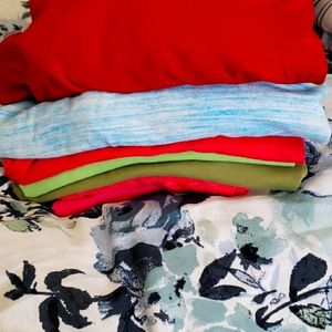 Tees from large to X-large